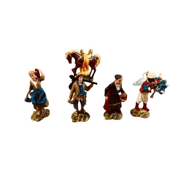 Hawthorne Village 10 Miniature Christmas Ornaments Nativity Figurine Set A7606 - Picture 9 of 12